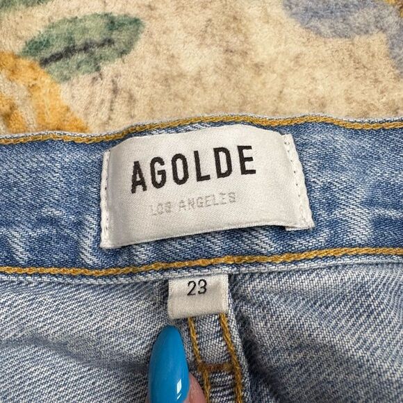 AGOLDE Jamie High Rise Classic Jean Distressed 23 light Wash - Picture 5 of 8